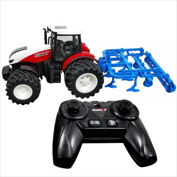 RC Truck Farm Tractor Remote Control Trailer Dump - Picture 1 of 2